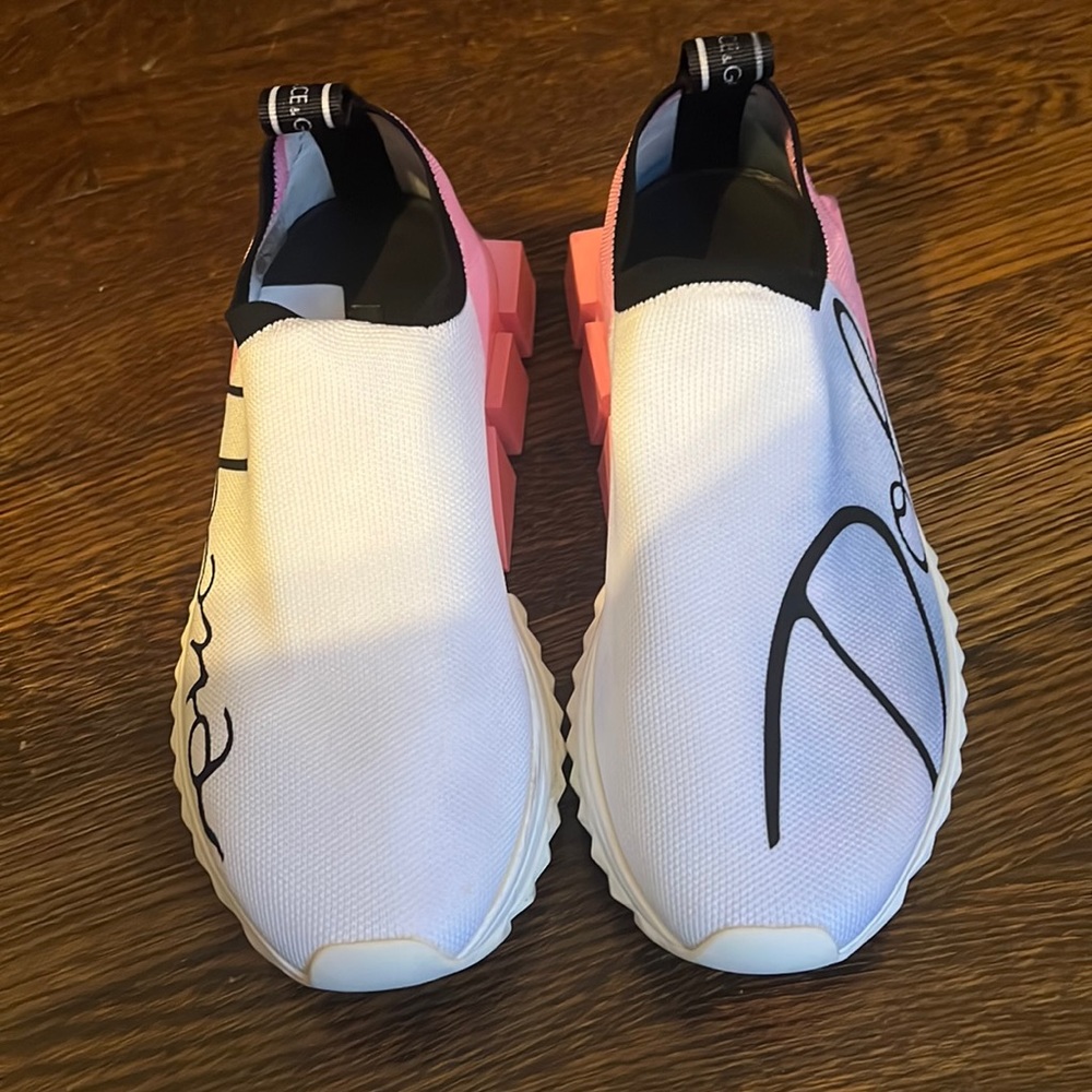 White/Pink/Black Dolce & Gabbana Sneakers